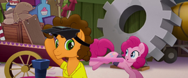 Pinkie Pie passing by Cheese Sandwich MLPTM