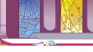 Princess Celestia collapses to the floor S7E10