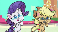 Rarity crying "the party's ruined!" PLS1E8b