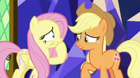 Applejack starting to get nervous as well S8E23