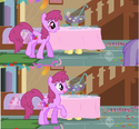 Berry punch with Twilight's eye shape (top) Berry punch with her normal eyes (bottom)