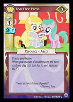 Foal Free Press card MLP CCG