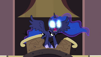 Princess Luna angry with glowing eyes S4E01