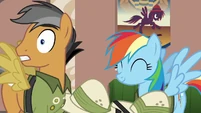 Rainbow Dash agreeing with Quibble Pants S6E13