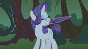 Rarity cutting her tail S1E2