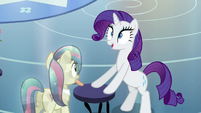 Rarity excited about ceremonial headdress S03E12