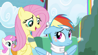 Fluttershy takes care of Rainbow S4E10