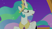 Princess Celestia notices Starlight sleeping S7E10