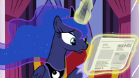 Princess Luna "it says here that, because of me" S7E10