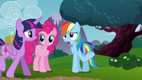 Rainbow "because there wasn't any breeze up there" S4E26