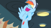 Rainbow Dash very excited S4E05