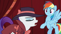 Rarity "faster than my costume change!" S5E15