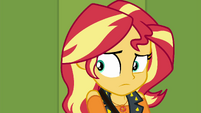 Sunset Shimmer listening to Trixie EGFF