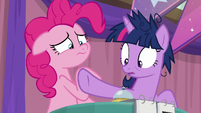 Twilight stops Pinkie from ringing bell S9E16