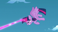 Twilight uses magic beam against Starlight S5E26