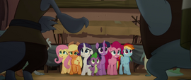 Mane Six and Spike backed into a corner MLPTM