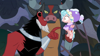 Ophiotaurus appears before Tirek and Cozy S9E8