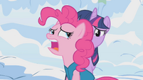 Pinkie groaning "tell me about it" S1E11