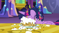 Twilight face-down in her pancakes S5E3