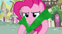 Now this one needs some context. Pinkie is holding on to a check that had been in her imagination previously.