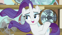 Rarity "I do enjoy the windswept look" S7E19