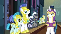 Royal guards at attention before Shining Armor S9E4.png (1.21 MB) Royal guards at attention before Shining Armor S9E4