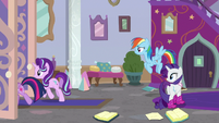 Twilight and Starlight leave the office S8E17