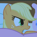 Applejack's eye lashes are messed up again