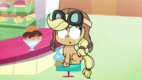 Applejack wearing a flight cap PLS1E3a