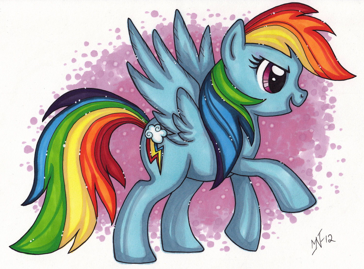 Pony Rainbow Dash Line art Drawing, Rainbow line, white, mammal, text png |  PNGWing