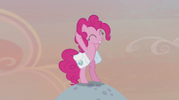 Pinkie Pie reaching into her mane S5E20