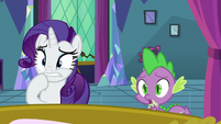 Rarity and Spike worried about Twilight S8E2