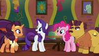 Rarity gives the others the good news S6E12