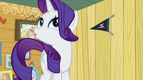 Rarity scoffing playfully S7E6