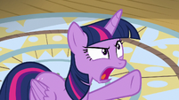 Twilight Sparkle "what are you doing here?" S7E22