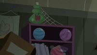 Bowling balls falling off the shelf S5E6