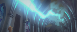 Canterlot throne room getting destroyed MLPTM