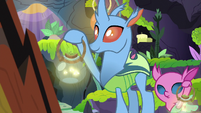 Changelings holding firefly lanterns S8E16