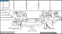 EW animatic - Ponies mingling at the Gala