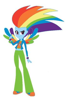 FANMADE Rainbow Dash Human Rainbowfied