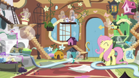 Fluttershy and Breezies having a party S4E16