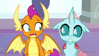 Ocellus and Smolder getting freaked out S8E15