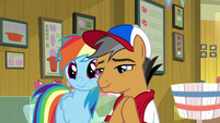 RD and Quibble smile at Sky and Wind S9E6