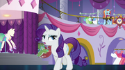 Rarity "isn't rushing to open the door this time" S5E14