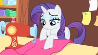 Another scene where Rarity is sadly sewing.