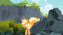 Applejack slides down S3E09