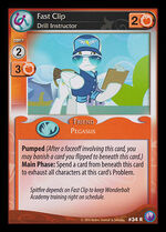 Fast Clip, Drill Instructor card MLP CCG