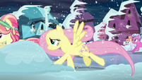 Fluttershy and Crystal pony run S6E2