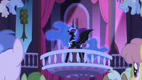 Nightmare Moon laughing.