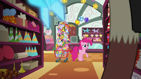 Pinkie Pie appears in the party store S7E12